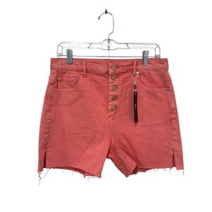 Tractr Brand High Waisted Coral Shorts